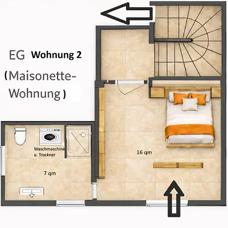 Suedwind Rhauderfehn, דירה Rhauderfehn